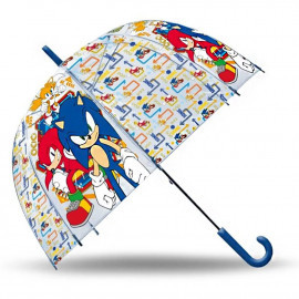 Sonic a sündisznó Gold Rings gyerek átlátszó félautomata esernyő