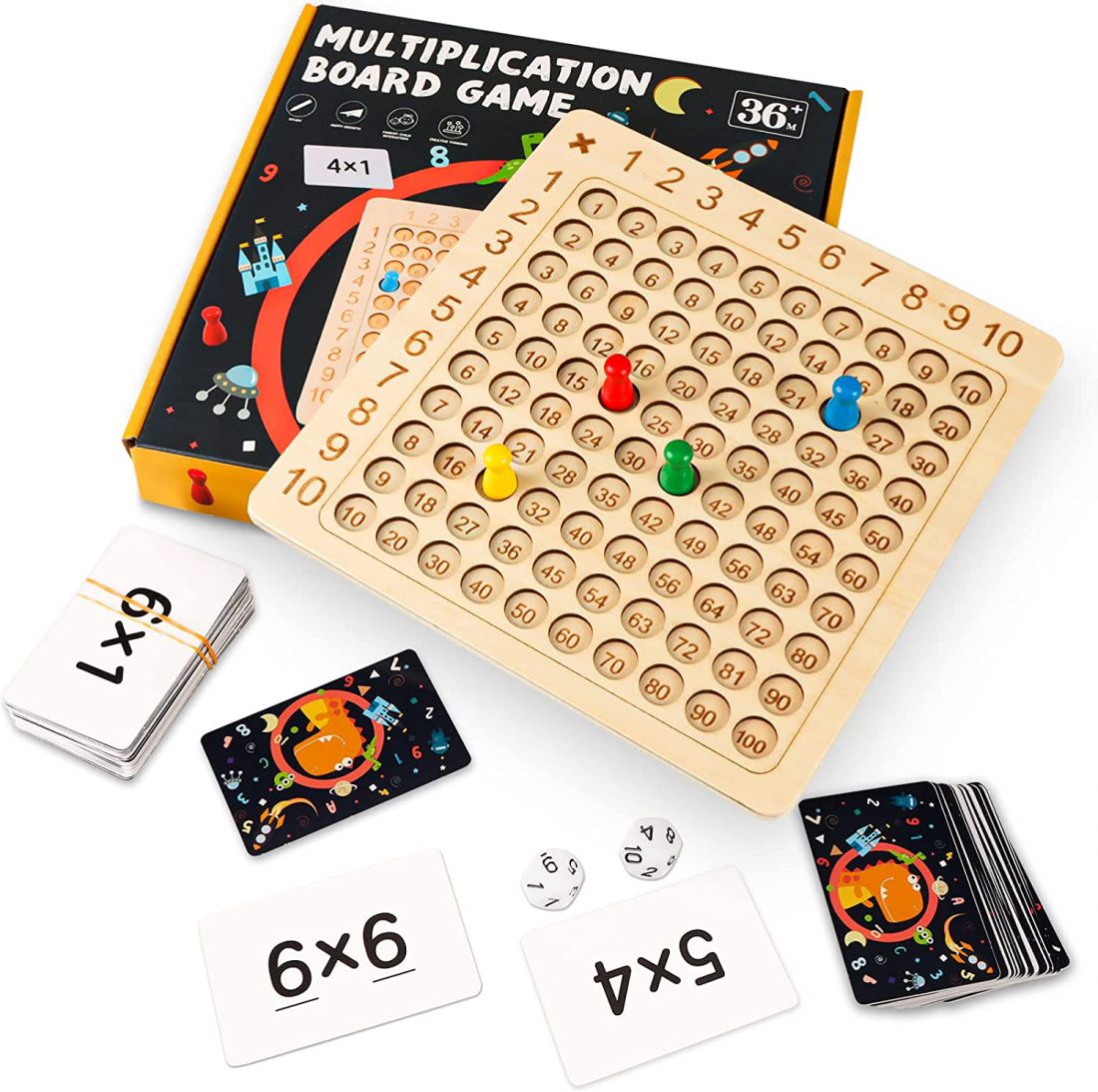 Montessori Matematikai Szorzótábla Fából