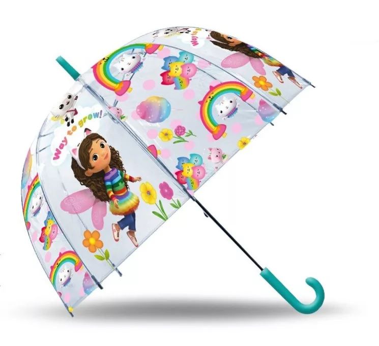 Gabi babháza gyerek átlátszó félautomata esernyő