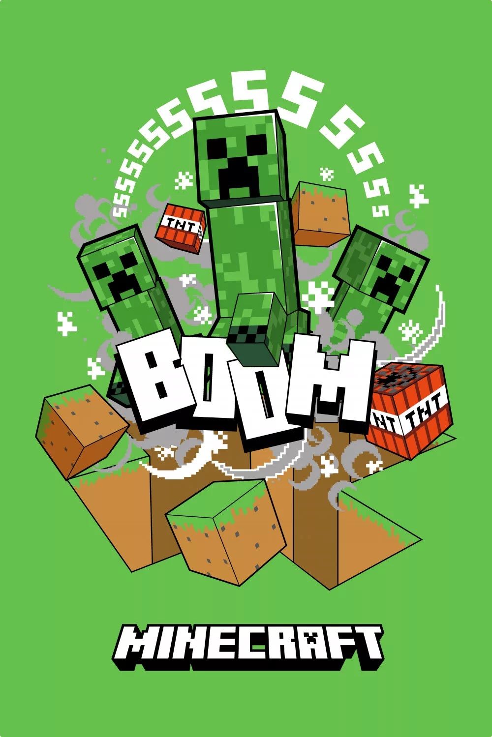 Minecraft Boom Creeper polár takaró
