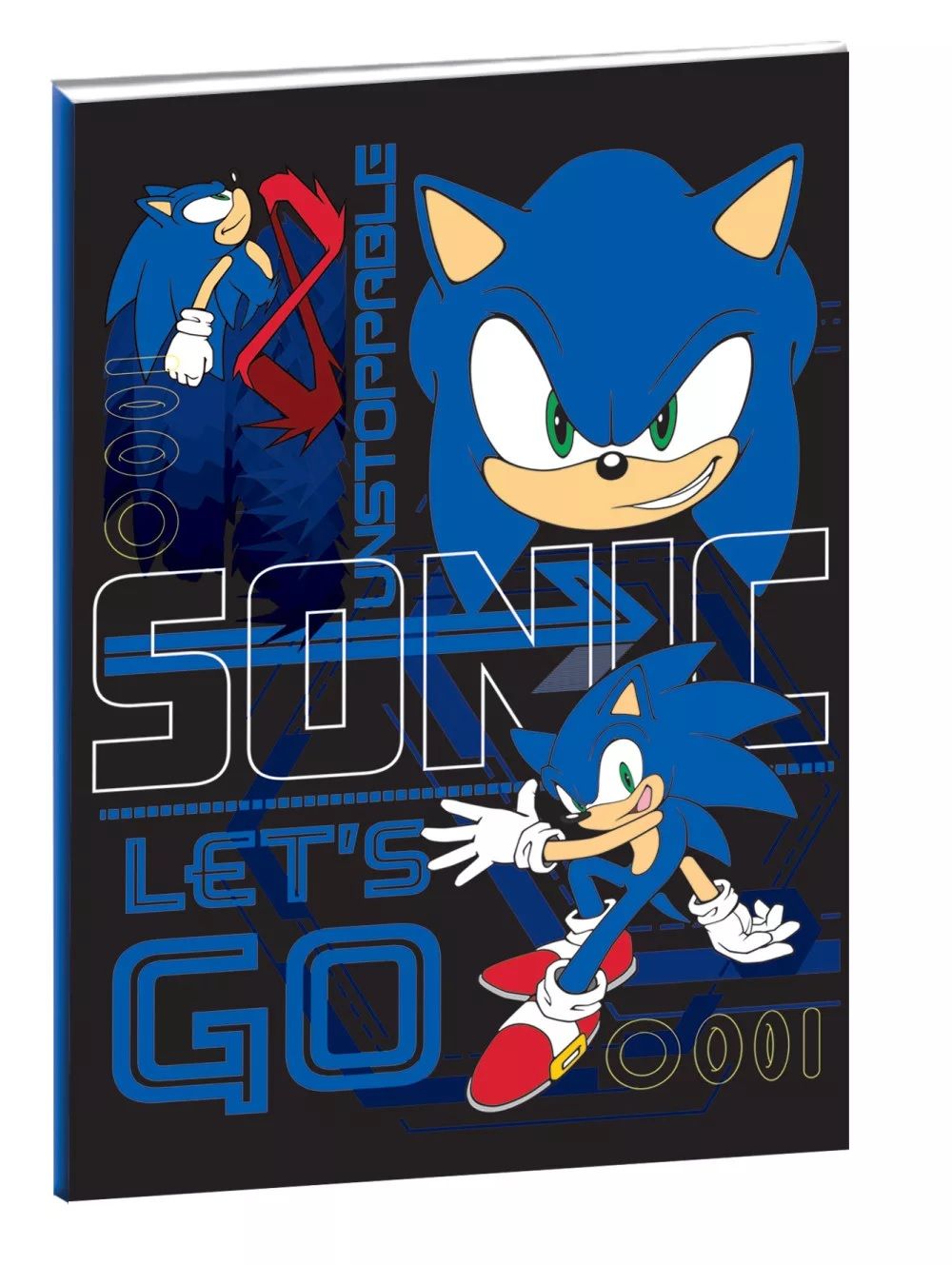 Sonic a sündisznó Go B/5 vonalas füzet 40 lapos