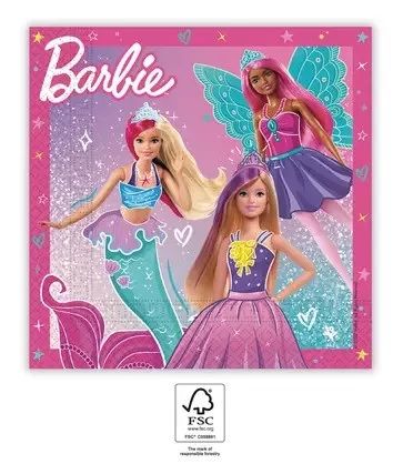 Barbie Fantasy szalvéta 20 db-os, 33x33 Cm
